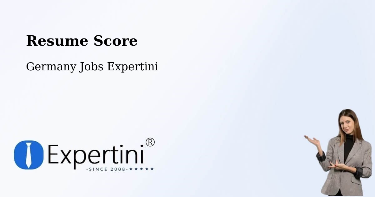 Resume Score & Job Description Match Tool – Geldern - Germany Jobs Expertini